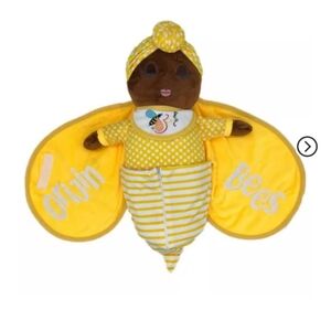 Orijin Bees Nu'Bees Plush Baby Dolls - Yellow Soft Plush Doll Bee